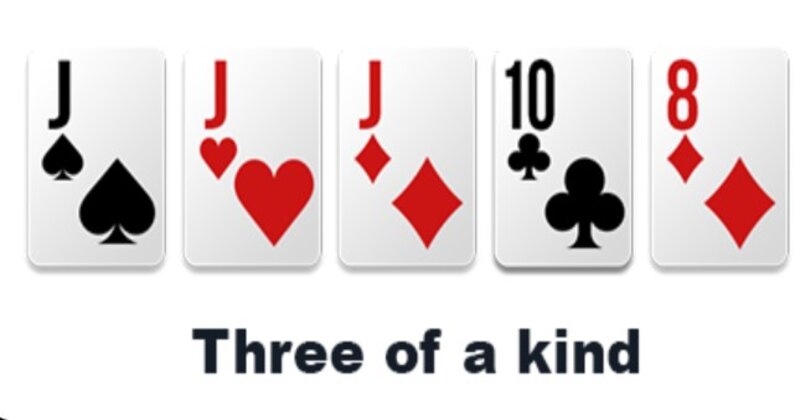 Ba đôi (Three of a Kind) trong poker