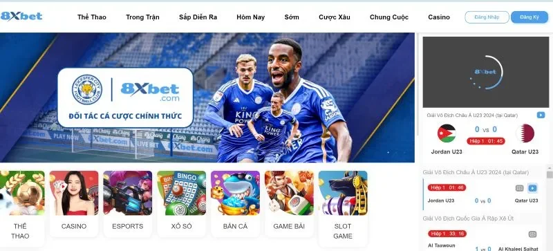 Một số sảnh game cực hot được nhiều lượt chơi tại 8xbet