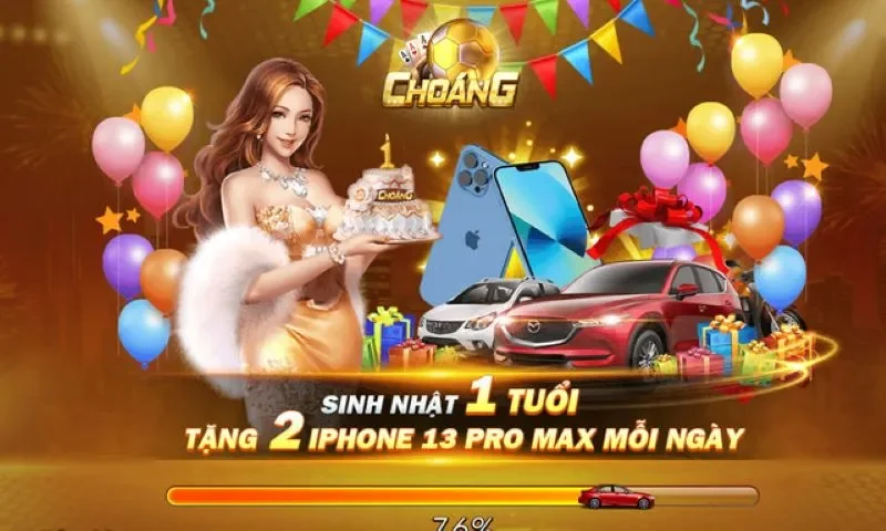 Ưu đãi dành cho thành viên game bài Choang Club