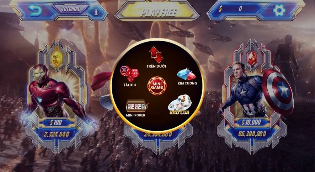 Game slot Avengers - Top 3 game slot hay được yêu thích nhất