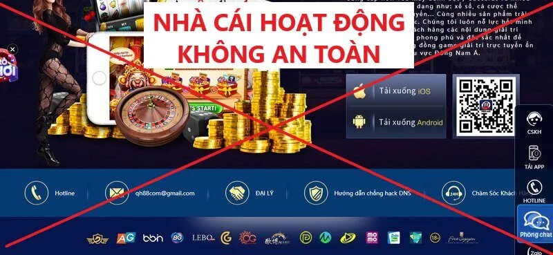 Top 3 nhà cái cần tẩy chay Nhà cái QH88 hoạt động không an toàn