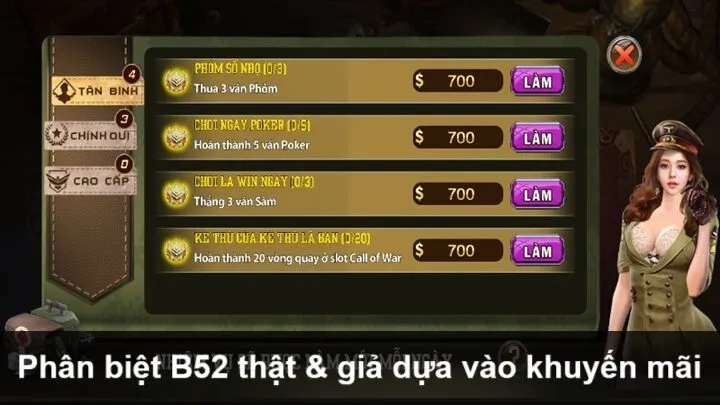 Phân biệt B52 chính hãng và giả mạo qua giao dịch tài chính